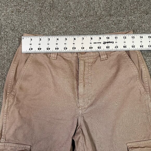 TNA Aritzia Cargo Straight Leg Mauve Khaki Casual Cotton Pants Women's Size 2 - Picture 3 of 5